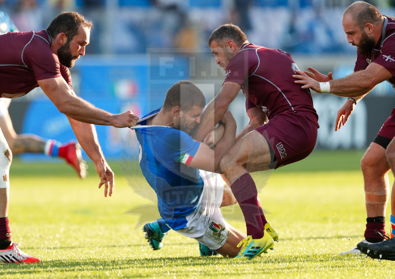 Cattolica Test Match 2018, Firenze, stadio Artemio Franchi 10/11/2018, Italia v Gorgia, Tommaso Castello non passa. Foto Roberto Bregani.