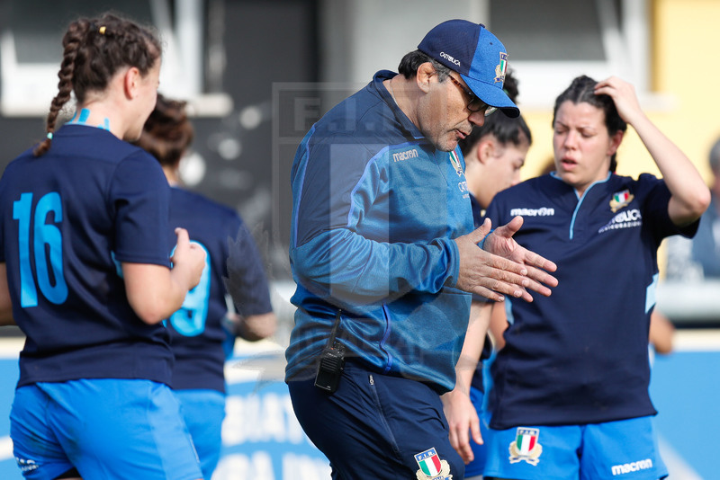 Test Match Donne Novembre 2018, Calvisano (BS), Pata Stadium, 4-11-2018, Italia Femminile v Scozia Femminile. Tito Cicciò durante il warm-up. Foto: Roberto Bregani/Fotosportit
