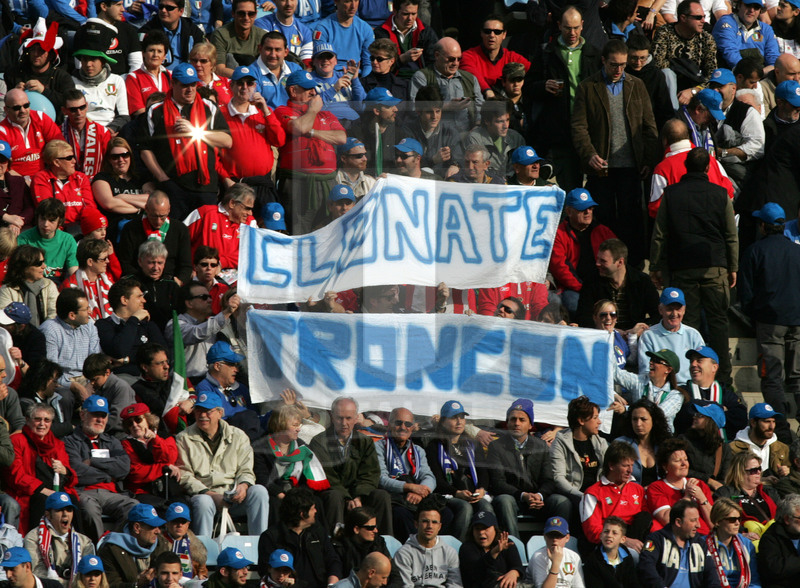 Sei Nazioni 2007, Roma, stadio Flaminio 10/03/2007, Italia v Galles, il pubblico del Flaminio. Foto Daniele Resini/Fotosportit