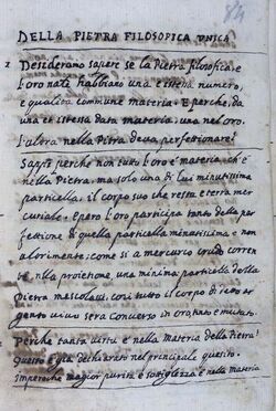 Ms. 78 Compendio di alchimia