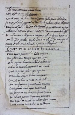 Ms. 78 Compendio di alchimia