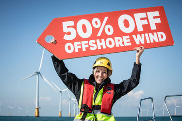 Emma Thompson welcomes offshore wind record low price Over 50 off in over 5 years