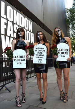  Dead Models Protest Lethal Skins Trade at London Fashion Week