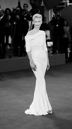 Actress Tilda Swinton at the 72th Venice Film Festival