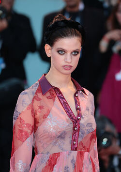Model and actress Lily McMenamy at the 72nd Venice Film Festival