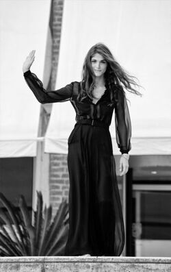 Model and actress Elisa Sednaoui at the 72th Venice Film Festival