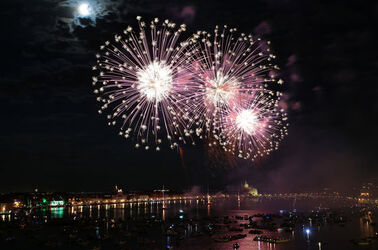 Italy Redentore Feast on 16 July 2016 in Venice Italy