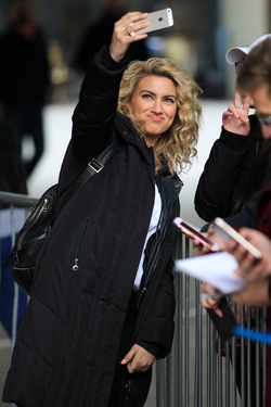 Singer Tori Kelly leaving BBC Radio One studios after promoting her new Unbreakable Smile album and new tour London Singer Tori Kelly leaving BBC Radio One studios after promoting her new Unbreakable Smile album and new tour London