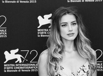 Actress Amber Heard at the 72th Venice Film Festival