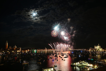 Italy Redentore Feast on 16 July 2016 in Venice Italy