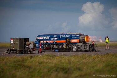 BLOODHOUND SSC Makes First Ever Public Run Reaching 210mph BLOODHOUND SSC Makes First Ever Public Run Reaching 210mph