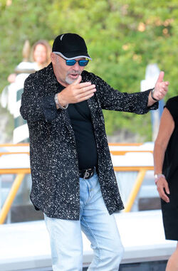 Italian singer Vasco Rossi at the 72nd Venice Film Festival