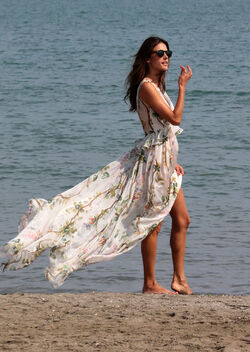 Model Alessandra Ambrosio at the 72nd Venice Film Festival