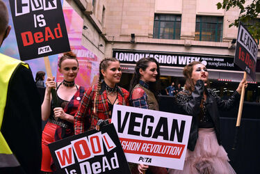 Punk models lead vegan fashion revolution during London Fashion Week