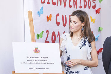 Queen Letizia of Spain Attends The Opening of 2015 2016 Scholarship Course in Almeria