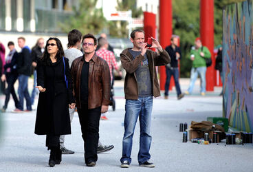 EXCLUSIVE Bono and his wife Alison are seen attending the Festival of Urban Arts