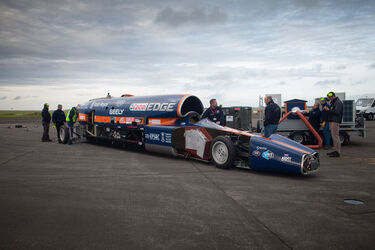 BLOODHOUND SSC Makes First Ever Public Run Reaching 210mph BLOODHOUND SSC Makes First Ever Public Run Reaching 210mph