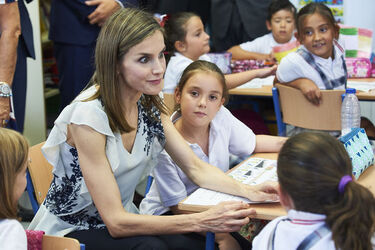 Queen Letizia of Spain Attends The Opening of 2015 2016 Scholarship Course in Almeria