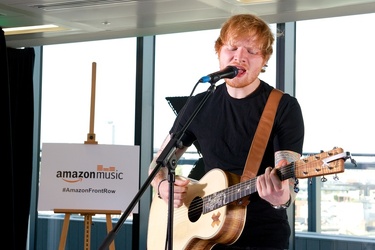 Ed Sheeran performed at Amazon London Offices