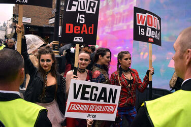 Punk models lead vegan fashion revolution during London Fashion Week
