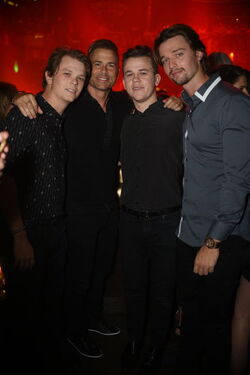 American actor Rob Lowe celebrates his son John Owen Lowe s 21st birthday in Caesars Palace Las Vegas American actor Rob Lowe celebrates his son John Owen Lowe s 21st birthday in Caesars Palace Las Vegas