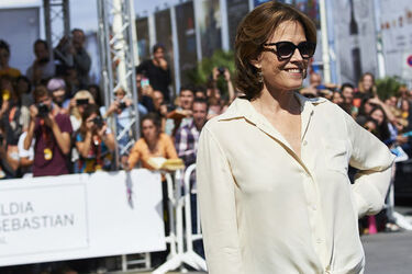 Sigourney Weaver arrives at the 64th San Sebastian Film Festival day 5