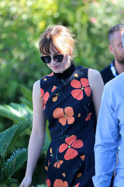Actress Dakota Johnson at the 72nd Venice Film Festival