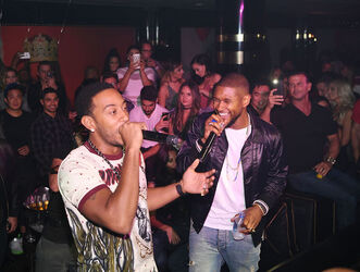 Usher Celebrates Album Release Party with Ludacris Lil Jon Lea Michele Wilmer Valderrama and More at 1 OAK Las Vegas Usher Celebrates Album Release Party with Ludacris Lil Jon Lea Michele Wilmer Valderrama and More at 1 OAK Las Vegas