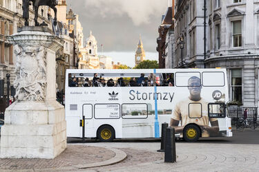 Stormzy shuts down London on double decker bus