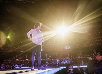 Bradley Simpson of The Vamps performs on stage at Glasgow s SEE Hydro
