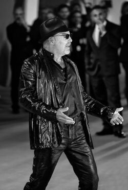 Italian singer Vasco Rossi at the 72nd Venice Film Festival