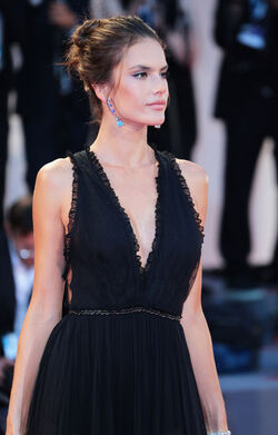 Model Alessandra Ambrosio at the 72nd Venice Film Festival