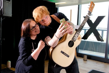 Ed Sheeran performed at Amazon London Offices