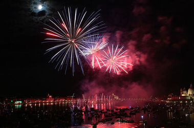 Italy Redentore Feast on 16 July 2016 in Venice Italy
