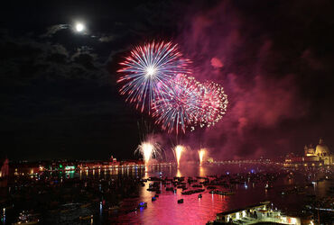 Italy Redentore Feast on 16 July 2016 in Venice Italy