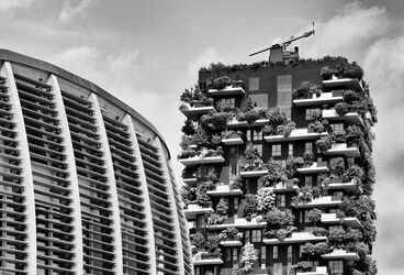 Architecture Porta Nuova gate Milan Italy