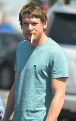 Jack O Connell out with his mother in West Hollywood.