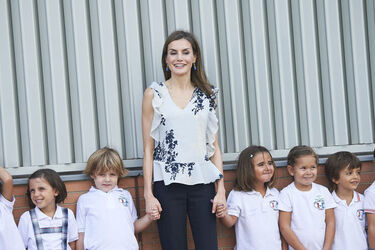 Queen Letizia of Spain Attends The Opening of 2015 2016 Scholarship Course in Almeria