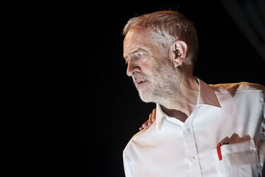 Jeremy Corbyn campaigning in Scotland at the Old Fruitmarket in Glasgow