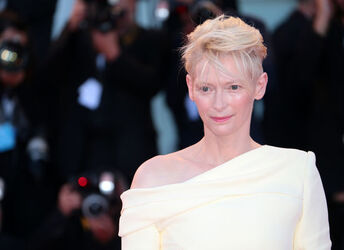 Actress Tilda Swinton at the 72nd Venice Film Festival