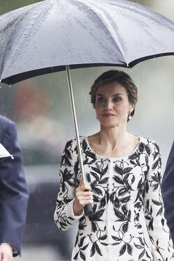 Spanish Royals Attend The National Day Military Parade