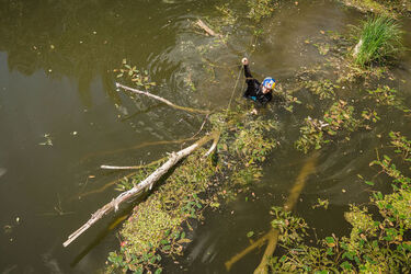 Nikita Martyanov during the production for his movie Way Out 