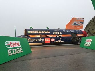 BLOODHOUND SSC Makes First Ever Public Run Reaching 210mph BLOODHOUND SSC Makes First Ever Public Run Reaching 210mph