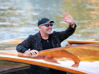 Italian singer Vasco Rossi at the 72nd Venice Film Festival