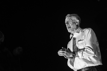 Jeremy Corbyn campaigning in Scotland at the Old Fruitmarket in Glasgow