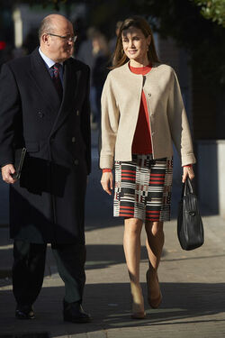 Queen Letizia attends a Meeting with the Board of FEDER