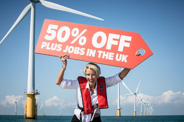 Emma Thompson welcomes offshore wind record low price Over 50 off in over 5 years