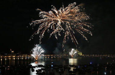 Italy Redentore Feast on 16 July 2016 in Venice Italy