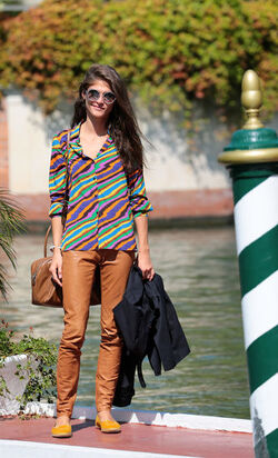 Model and actress Elisa Sednaoui at the 72nd Venice Film Festival