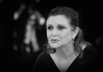 Actress Carrie Fisher during the 70th Venice Film Festival